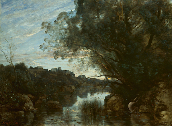 Souvenir of the Environs of Lake Nemi by Jean-Baptiste-Camille Corot Souvenir of the Environs of Lake Nemi by Jean-Baptiste-Camille Corot